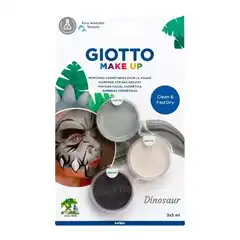 Material MAQUILLAJE GIOTTO MAKE UP 5 ML BLISTER 3 COLORES DINOSAURIO 