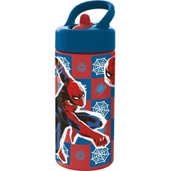 BOTELLA CON PAJITA 410 ML SPIDERMAN ATTACK 8412497747313
