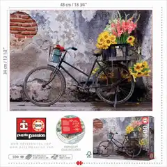 PUZZLE EDUCA BORRAS 500 PIEZAS BICICLETA CON FLORES 8412668179882