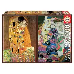 PUZZLE EDUCA 2X1000 PZS EL BESO Y LA VIRGEN 8412668184886