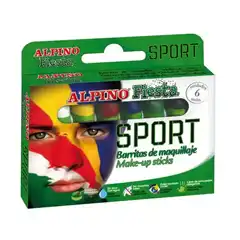 Material MAQUILLAJE ALPINO SET 6 UN 5GR FUTBOL 