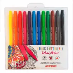 ROTULADOR DUAL ARTIST COLOR EXPERIENCE 12 C ALPINO AR000186