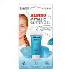 BLISTER GLITTER GEL METALICO AZUL ALPINO