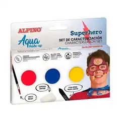 SET MAQUILLAJE CARACTERIZACION SUPERHEROES ALPINO