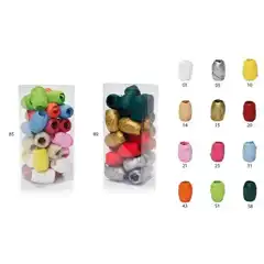 Material BARRILETE RAFIA 15X10 COLORES METALIZADOS