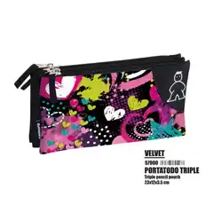 PORTATODO TRIPLE CMP VELVET PERONA 8435605601277