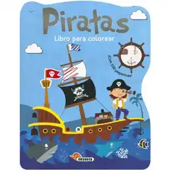 Material SUSAETA PIRATAS LIBRO PARA COLOREAR CON 100 PEGATINAS S3439-3