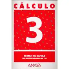 CALCULO 3 RESTAS SIN LLEVAR ANAYA EDUCACION ISBN 9788466715171