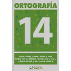 ORTOGRAFIA 14 ANAYA EDUCACION ISBN 9788466727938