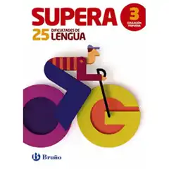 SUPERA LAS 25 DIFICULTADES DE LENGUA 3 BRUÑO-ESCOLAR ISBN 9788469608975