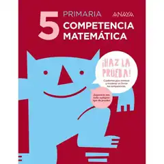 COMPETENCIA MATEMÁTICA 5 ANAYA EDUCACIÓN ISBN 9788469831373