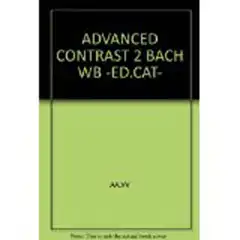 ADVANCED CONTRAST BACH 2 WORKBOOK (CAT) BURLINGTON 9789963489114