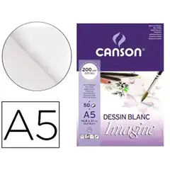 BLOCK DIBUJO MULTITECNICAS CANSON IMAGINE A5 50HJ 200GR C200006009 64841