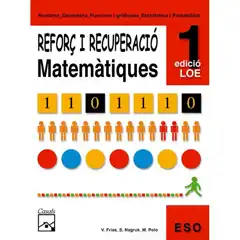REFORÇ DE MATEMÀTIQUES 1 ISBN 9788421833308