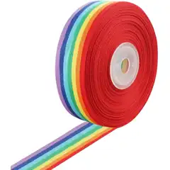 Material ROLLO CINTA ARCOIRIS 15 MTS  25MM