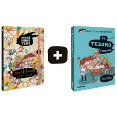 AGUS Y LOS MONSTRUOS PACK EL TESORO PERDIDO Y MONSTER NOTEBOOK LIBRETA COMBEL 9788491014812 