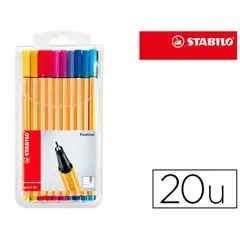 ROTULADOR STABILO PUNTA DE FIBRA POINT 88 20 UDS 8820 78050