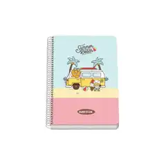 Material CUADERNO ESPIRAL A5 CUADRO 4MM KAKAO FRIENDS SUMMER BEACH 51130