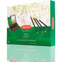 Material ESTUCHE DE PINTURA DERWENT ACADEMY MADERA 27 PIEZAS MALETIN 2305950