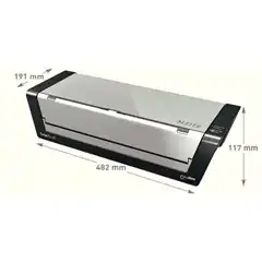PLASTIFICADORA ILAM TOUCH 2 TURBO PRO DIN A3 ANTRACITA/PLATA LEITZ 75190000 PLASTIFICADORA ILAM TOUCH 2 TURBO PRO DIN A3 ANTRACITA/PLATA LEITZ 75190000