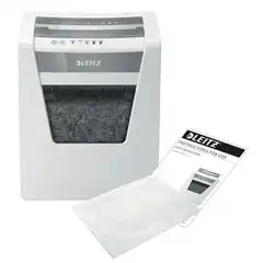 DESTRUCTORA LEITZ IQ OFFICE P5 BLANCO/PLATA 80020000 DESTRUCTORA LEITZ IQ OFFICE P5 BLANCO/PLATA 80020000
