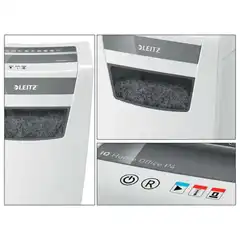 Destructora Leitz IQ Home Office P4, blanco/plata 80090000
