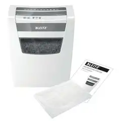 Destructora Leitz IQ Home Office P4, blanco/plata 80090000