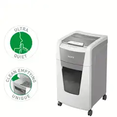DESTRUCTORA IQ AUTO+ OFFICE 300 P5 BLANCA LEITZ 80160000 DESTRUCTORA IQ AUTO+ OFFICE 300 P5 BLANCA LEITZ 80160000