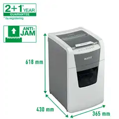 DESTRUCTORA IQ AUTO+ OFFICE PRO 600 P4 BLANCA LEITZ 80170000