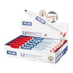Material ROTULADOR PIZARRA BLANCA PUNTA REDONDA ROJO MILAN 16529123 29737
