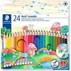 Material LAPICES DE COLORES NORIS BORRABLE ESTUCHE 24UDS STAEDTLER (144 50NC24) 36471