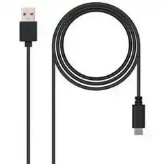 NANOCABLE CABLE USB 2.0 TIPO C MACHO 2 MT NEGRO 10.01.2102 41811