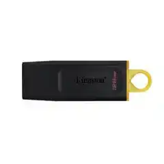 Material KINGSTON PENDRIVE DATATRAVELER EXODIA 128GB C/TAPA PROTECTORA Y RANURA PARA COLGAR USB 3.2 NEGRO/AMA DTX 44215