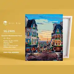 Material SET DE PINTURA POR NUMEROS ALEX BOG QUARTIER MONTMARTRE PARIS 40X50CM SG-2405 (46809)