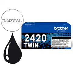 BROTHER TN2420TWIN (TN2420TWIN) TONER ORIGINAL NEGRO 50175