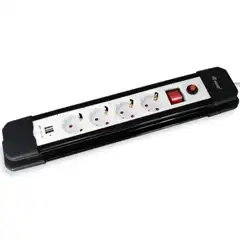 EQUIP REGLETA CON 4 TOMAS + 2 USB CON CABLE DE 1Â´5 M.Y BOTÃ“N DE APAGADO Y ENCENDIDO 245553 50185