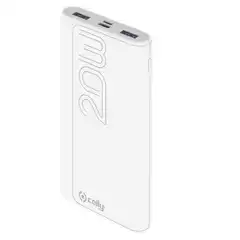 Material CELLY CARGADOR POWER BANK 20K MAH 2USB - 1USB-C BLANCO 54341