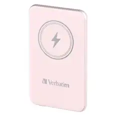 Material VERBATIM CARGADOR INALAMBRICO POWER BANK 10K MAH 1XUSB-C ROSA 58113
