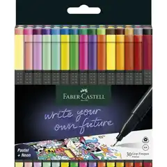 Material ROTULADORES FABER CASTELL GRIP FINEPEN 0,4 MM 30 UDS. (151630)