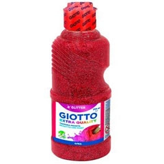 Material TEMPERA GLITTER ROJO GIOTTO BOTELLA 250ML F53120600 F285069
