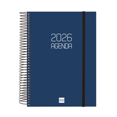AGENDA ESPIRAL OPAQUE E10 DP BLAU CATALAN FINOCAM 742941026