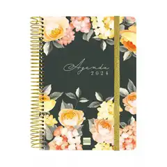 AGENDA ESPIRAL CLOE 2024 CATALAN NEGRE FINOCAM 750010224