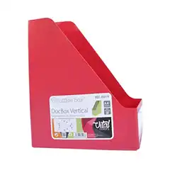 DOCBOX VERTICAL VITAL COLORS ROJO 35018 R