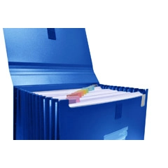 CLASIFICADOR 12 DIVISIONES CON BASE DE VELCRO DIN A4 AZUL HFP (41527) CLASIFICADOR 12 DIVISIONES CON BASE DE VELCRO DIN A4 AZUL HFP (41527)