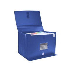 Material CLASIFICADOR 12 DIVISIONES CON BASE DE VELCRO DIN A4 AZUL HFP (41527)