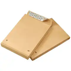 BOLSAS FUELLE KRAFT 250X353 120GR SOLAPA RECTA CIERRE TIRA SILICONA 250UDS GPV 494100