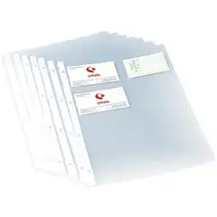 Material RECAMBIO GRAFOPLAS 10 FUNDAS PARA TARJETERO A4 (03721000)