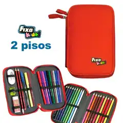 PLUMIER FIXO KIDS 2 PISOS ROJO 37660051