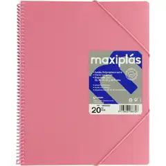 CARPETA GRAFOPLAS 20 FUNDAS A4 MAXIPLAS ROSA 39822053