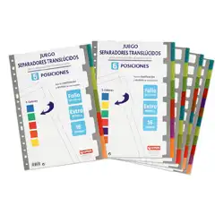 Material SEPARADORES PP GRAFOPLAS 12 POS. FOLIO 16 TALADROS (41261600)